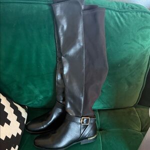 NWOT Nine West Black Over the Knee Boots